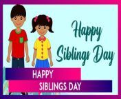 Happy Siblings Day! Let&#39;s celebrate our first partners in crime and best friends—our siblings! They&#39;ve always been there for us, sharing tears, and wild adventures. This year, Siblings Day 2024 is on April 10. Let’s celebrate by sharing greetings, wallpapers, wishes, messages, quotes and images with our siblings.&#60;br/&#62;
