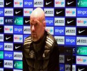 Manchester United boss Erik Ten Hag on the current form of Marcus Rashford and the challenge posed by title chasing Liverpool&#60;br/&#62;Stamford Bridge, London, UK