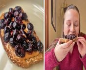 Like a PB&amp;J without the added sugars, this easy lunch recipe will quickly become a favorite. In this video, a registered dietitian shows you how to make Almond Butter and Roasted Grape Toast. Roasting the grapes in an oven gives the fruit a crisp texture on the outside and a juicy, jam-like interior. Spread the almond butter over a slice of toast before mashing the grapes on top. It’s easy, quick, and a wonderful alternative to the beloved peanut butter and jelly sandwich.