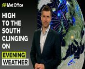 Outbreaks of rain acrossnorthern England and Scotland die out through the evening, however more rain will develop across northern Wales and England overnight. There will be a few gusty showers across the north-west of Scotland as well. Elsewhere remaining fairly dry with clear spells across much of England. Saturday will bring more rain to the west of the country, with frequent showers developing over Scotland. – This is the Met Office UK Weather forecast for the evening of 12/04/24. Bringing you today’s weather forecast is Alex Burkill.