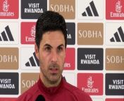 Arsenal boss Mikel Arteta said you can&#39;t think about winning a title in the race for the Premier League and that you just have to beat your next opponent as they prepare to face Aston Villa&#60;br/&#62;London Colney, London, UK