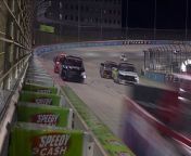 Layne Riggs Goes around during the green-flag pit cycle to bring out the caution late in the Truck Series race at Texas Motor Speedway.