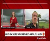 Extreme meteorologist Dr. Reed Timmer explains how severe storms that brought flash flooding to the Gulf Coast on April 9 could spawn tornadoes on April 10.