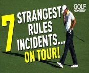 In this video, Neil Tappin is joined by Golf Monthly&#39;s rule guru Jezz Ellwood to discuss 7 of the strangest rules incidents to occur on tour. As golf is played in a natural landscape there is a possibility for a whole array of things to happen whilst you are playing. The fact that these rules incidents happened shows that even professional golfers can find themselves in odd circumstances whilst playing. And from watching this video, you will know what to do if you ever find yourself in a situation that is similar to one of these!