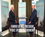 Former U.S. vice president Mike Pence is confident that U.S. military support for Ukraine is forthcoming.&#60;br/&#62;&#60;br/&#62;Such a congressional approval has the support of majorities of the political parties as well as the American people, Pence said in an interview with Euronews in Brussels.