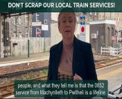 MP Liz Saville Roberts has been to Barmouth to hear how train cuts will affect constituents from xnxn mp