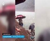 A few hours ago storms left large hail and strong wind gusts in provinces such as Guizhou and Qingyuan. Significant property damage was reported. &#60;br/&#62;