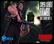 Hiya Toys First Blood Part 2 Exquisite Super Series John Rambo 1/12 Scale Figure