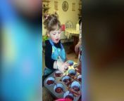 Toddler chef from west Wales shows off her cooking skills on social media from real cam media bomi girl crush