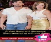 Arslan Gony and Sussanne Khan spotted at a dinner date