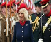 The Queen has met the Royal Lancers for the first time since being appointed as their Colonel-in-Chief. &#60;br/&#62; &#60;br/&#62;She was shown the tunic belonging to her late father, Major Bruce Shand who served in the Second World War, as well as a letter signed by him. Report by Alibhaiz. Like us on Facebook at http://www.facebook.com/itn and follow us on Twitter at http://twitter.com/itn