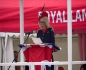 Britain&#39;s Queen Camilla made her inaugural visit to The Royal Lancers on Monday, stepping in as their Colonel in Chief. Buzz60’s Maria Mercedes Galuppo has the story.