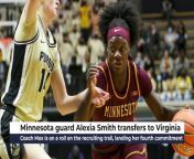 Minnesota guard Alexia Smith is transferring to the Virginia women&#39;s basketball program.