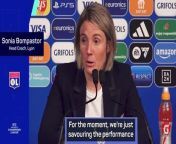Jocelyn Prêcheur and Sonia Bompastor react to Lyon&#39;s 2-1 UWCL victory over PSG at the Parc des Princes.