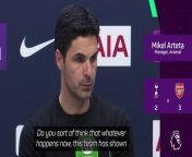 Mikel Arteta discusses how Arsenal are handling the latter stages of the season better after Tottenham victory