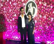 Bharti Singh and husband Harsh Limbachiyaa attend the Sangeet ceremony of Aarti Singh. Harsh dazzles in a black suit whereas Bharti opts for a designer black saree.