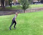 9-year-old Bendigo gymnast Mason Woelfle. Video by Luke West