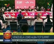 &#60;br/&#62;&#60;br/&#62;Honduras’s ambassador Scarlet Romero participated in the XXIII Summit of the Bolivarian Alliance for the Peoples of Our America-Peoples&#39; Trade Treaty held in Caracas, Venezuela representing her country. teleSUR&#60;br/&#62;&#60;br/&#62;Visit our website: https://www.telesurenglish.net/ Watch our videos here: https://videos.telesurenglish.net/en