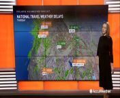 Thunderstorms rumbling across the Plains will cause some travel problems, but for much of the U.S., this Thursday will be a clearer travel day than the days afterward.
