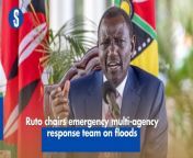 President William Ruto has chaired a meeting with the Emergency Multi Agency response team on floods at State House, Nairobi. https://rb.gy/nnnnrm