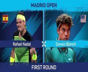 Rafael Nadal has little trouble in beating 16-year-old American, Darwin Blanch in Madrid
