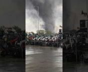 A large and powerful tornado formed outside a factory in Lincoln, Nebraska. Onlookers could only watch in awe at the sheer size of the twister as it destroyed everything in its path.