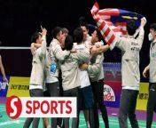 Malaysia pulled off the impossible to stun Japan 3-1 to reach the semi-finals of the Thomas Cup Finals in Chengdu, China on Thursday (May 2) night.&#60;br/&#62;&#60;br/&#62;Read more at https://shorturl.at/goGQ9&#60;br/&#62;&#60;br/&#62;WATCH MORE: https://thestartv.com/c/news&#60;br/&#62;SUBSCRIBE: https://cutt.ly/TheStar&#60;br/&#62;LIKE: https://fb.com/TheStarOnline