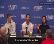 “Mike and Ike, baby!” -Josh Hart throws candy at journalist from ipek karapinar hart video