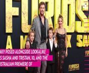 Chris Hemsworth&#39;s Wife Elsa Flashes Thong on Red Carpet With Sons