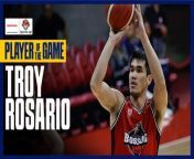 PBA Player of the Game Highlights: Troy Rosario steps up in 4th period to lift Blackwater past Phoenix from odia 4th night s