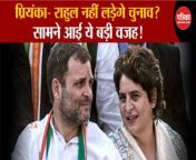 Lok Sabha Election 2024: Priyanka- Rahul will not contest elections? , Amethi Raebareli Seat &#124; UP News &#124; Congress