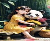 Girl and PandaFriendship from reti panda