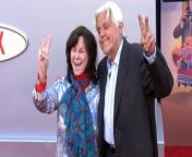 https://www.maximotv.com &#60;br/&#62;B-roll footage: Jay Leno and Mavis Leno attend the red carpet premiere of Netflix&#39;s &#39;Unfrosted&#39; at the Egyptian Theatre in Los Angeles, California, USA, on Tuesday, April 30, 2024. This video is only available for editorial use in all media and worldwide. To ensure compliance and proper licensing of this video, please contact us. ©MaximoTV