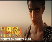 Witness the Epic Battle for the Wasteland. Tickets are on sale NOW. #FURIOSA : A MAD MAX SAGA - only in theaters May 24, Memorial Day Weekend. https://fandan.co/Furiosa-GS &#60;br/&#62;&#60;br/&#62;Anya Taylor-Joy and Chris Hemsworth star in Academy Award-winning mastermind George Miller’s “Furiosa: A Mad Max Saga,” the much-anticipated return to the iconic dystopian world he created more than 30 years ago with the seminal “Mad Max” films.Miller now turns the page again with an all-new original, standalone action adventure that will reveal the origins of the powerhouse character from the multiple Oscar-winning global smash “Mad Max: Fury Road.”The new feature from Warner Bros. Pictures and Village Roadshow Pictures is produced by Miller and his longtime partner, Oscar-nominated producer Doug Mitchell (“Mad Max: Fury Road,” “Babe”), under their Australian-based Kennedy Miller Mitchell banner. &#60;br/&#62;As the world fell, young Furiosa is snatched from the Green Place of Many Mothers and falls into the hands of a great Biker Horde led by the Warlord Dementus.Sweeping through the Wasteland, they come across the Citadel presided over by The Immortan Joe.While the two Tyrants war for dominance, Furiosa must survive many trials as she puts together the means to find her way home.&#60;br/&#62;Taylor-Joy stars in the title role, and along with Hemsworth, the film also stars Alyla Browne and Tom Burke. &#60;br/&#62;Miller penned the script with “Mad Max: Fury Road” co-writer Nico Lathouris.Miller’s behind-the-scenes creative team includes first assistant director PJ Voeten and second unit director and stunt coordinator Guy Norris, director of photography Simon Duggan (“Hacksaw Ridge,” “The Great Gatsby”), composer Tom Holkenborg, sound designer Robert Mackenzie, editor Eliot Knapman, visual effects supervisor Andrew Jackson and colorist Eric Whipp. The team also includes other longtime collaborators: production designer Colin Gibson, editor Margaret Sixel, sound mixer Ben Osmo, costume designer Jenny Beavan and makeup designer Lesley Vanderwalt, each of whom won an Oscar for their work on “Mad Max: Fury Road.” &#60;br/&#62;Warner Bros. Pictures Presents, in Association with Village Roadshow Pictures, A Kennedy Miller Mitchell Production, A George Miller Film, “Furiosa: A Mad Max Saga.”The film will be distributed worldwide by Warner Bros. Pictures, in theaters only nationwide on May 24, 2024 and internationally beginning on 22 May, 2024.