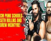 Witness the explosive confrontation between Seth Rollins, Drew McIntyre, and CM Punk! McIntyre&#39;s obsession takes center stage in this intense segment. #WWE #SethRollins #DrewMcIntyre #CMPunk #WrestleMania #ProWrestling