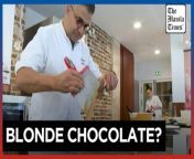 Franco-Swiss battle: The 4th chocolate debate&#60;br/&#62;&#60;br/&#62;A new type of chocolate called &#39;blonde&#39; with a caramelized flavor, credited to French pastry chef-chocolatier Frederic Bau, is gaining popularity among confectioners, although it hasn&#39;t yet been officially recognized as the fourth type of chocolate.&#60;br/&#62;&#60;br/&#62;Video by AFP&#60;br/&#62;&#60;br/&#62;Subscribe to The Manila Times Channel - https://tmt.ph/YTSubscribe &#60;br/&#62; &#60;br/&#62;Visit our website at https://www.manilatimes.net &#60;br/&#62;&#60;br/&#62;Follow us: &#60;br/&#62;Facebook - https://tmt.ph/facebook &#60;br/&#62;Instagram - https://tmt.ph/instagram &#60;br/&#62;Twitter - https://tmt.ph/twitter &#60;br/&#62;DailyMotion - https://tmt.ph/dailymotion &#60;br/&#62; &#60;br/&#62;Subscribe to our Digital Edition - https://tmt.ph/digital &#60;br/&#62; &#60;br/&#62;Check out our Podcasts: &#60;br/&#62;Spotify - https://tmt.ph/spotify &#60;br/&#62;Apple Podcasts - https://tmt.ph/applepodcasts &#60;br/&#62;Amazon Music - https://tmt.ph/amazonmusic &#60;br/&#62;Deezer: https://tmt.ph/deezer &#60;br/&#62;Tune In: https://tmt.ph/tunein&#60;br/&#62; &#60;br/&#62;#TheManilaTimes&#60;br/&#62;#tmtnews&#60;br/&#62;#chocolate