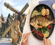 ईसाई धर्म के लोग इस दिन मांस नहीं खाते हैं और इसकी जगह मछली खाई जाती है। ऐसा इसलिए क्योंकि मछली समुद्र से आती है, और इसे मांस से अलग माना जाता है। मछली के आकार को एक गुप्त प्रतीक भी माना जाता था, जिसकी मदद से ईसाइयों ने उस समय एक दूसरे की पहचान की थी, जब उनके धर्म पर प्रतिबंध लगा दिया गया था। ईसा मसीह को मानने वालों में कई मछुआरे भी थे। इसके अलावा पहले के जमाने में मांस को खास पकवान माना जाता था। वहीं, मछली न सिर्फ आसानी से उपलब्ध थी, बल्कि ज्यादातर लोग इसे खरीद भी सकते थे। इस दिन मछली खाने की एक दूसरी वजह यह भी है कि मछली को ठंडा खून वाला माना जाता है, जबकि अन्य मांस गर्म खून वाले होते हैं, जिनका सेवन उपवास करने वाले व्यक्ति के लिए अच्छा नहीं होता। &#60;br/&#62; &#60;br/&#62;Why is fish eaten on Good Friday? People of Christian religion do not eat meat on this day and fish is eaten instead. This is because fish comes from the sea, and is considered different from meat. The shape of the fish was also considered a secret symbol, with the help of which Christians identified each other at a time when their religion was banned. There were many fishermen among those who believed in Jesus Christ. Apart from this, in earlier times meat was considered a special dish. At the same time, fish was not only easily available, but most people could also buy it. Another reason for eating fish on this day is that fish is considered to be cold blooded, whereas other meats are hot blooded, consumption of which is not good for a fasting person. &#60;br/&#62; &#60;br/&#62;#goodfriday2024 #goodfridayfishspecial #goodfridayfish #goodfridaynewstoday #goodfridayvideo &#60;br/&#62;~HT.97~PR.111~ED.118~