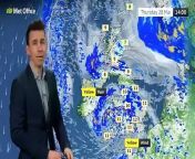 Aidan McGivern presents the next 10 days weather - Met Office from scarlett sunset