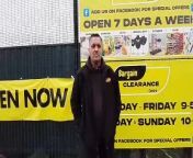 Bargain Clearance Centre manager Deano Martins talks about the opening of the new &#92;