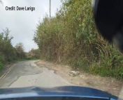 Driver&#39;s hilarious video mocking state of &#39;awful&#39; Folkestone Warren road