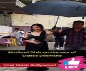 Madhuri Dixit on the sets of Dance Deewane